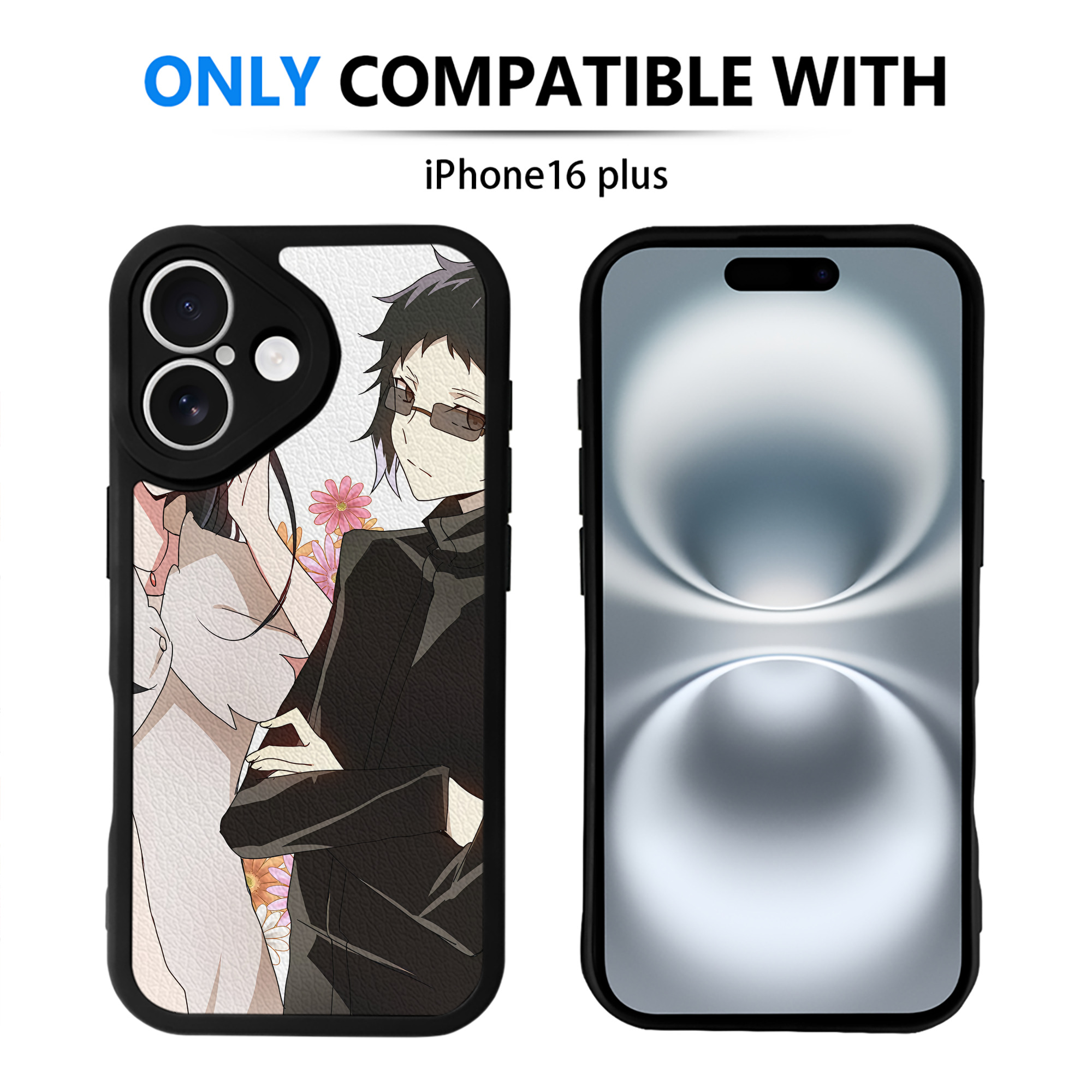 （画像用） 文豪ストレイドッグス Bungo Stray Dogs 【iPhone 16シリーズ対応】シリコンスマホケース（レザー調） 材質：シリコン